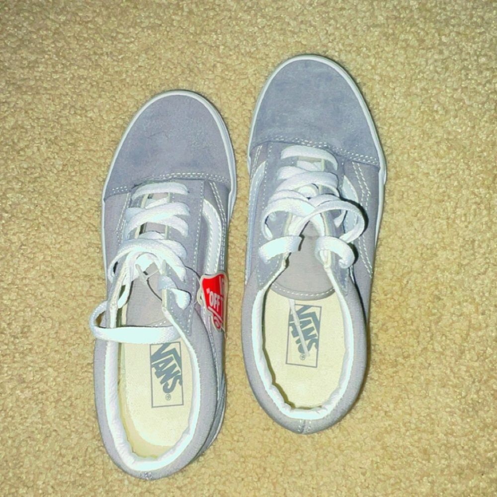 Kids Grey Vans size 3 BNNU - Picture 2 of 6